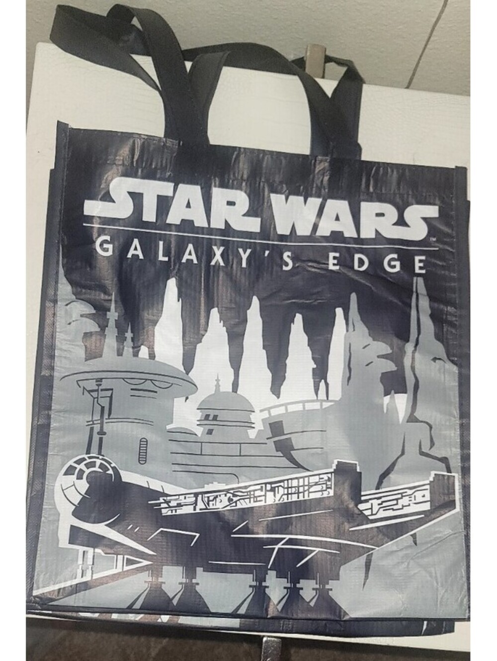 DISNEY STAR WARS GALAXY'S EDGE OPENING LANDING 2019 REUSABLE TOTE BAG NWT